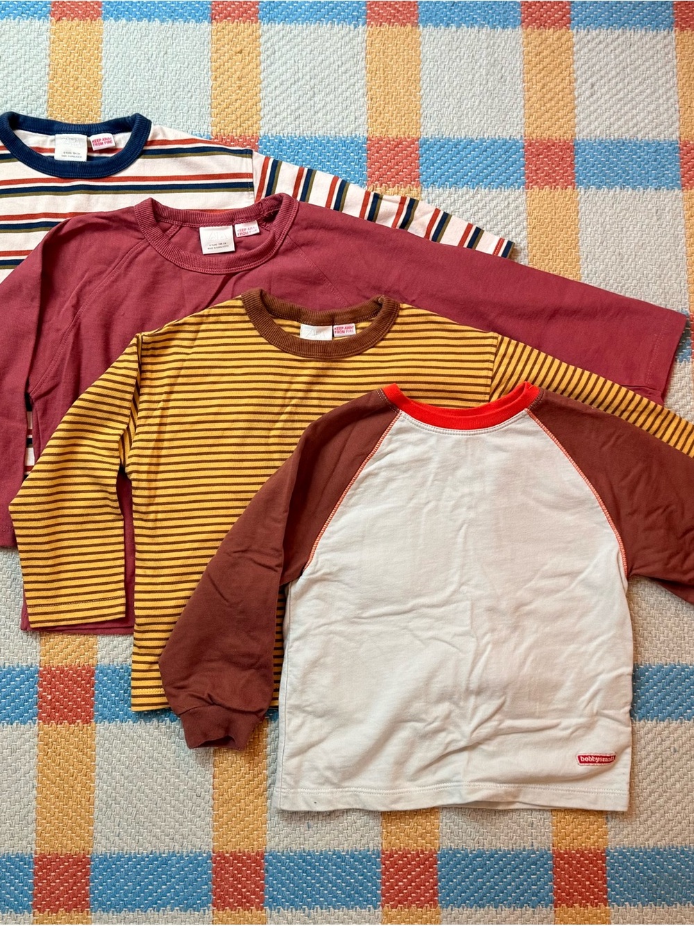 Zara Boys Long-Sleeve Tee Shirt Set of 4